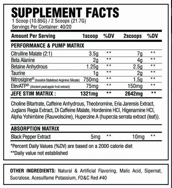 ASC Supplements PRE Label