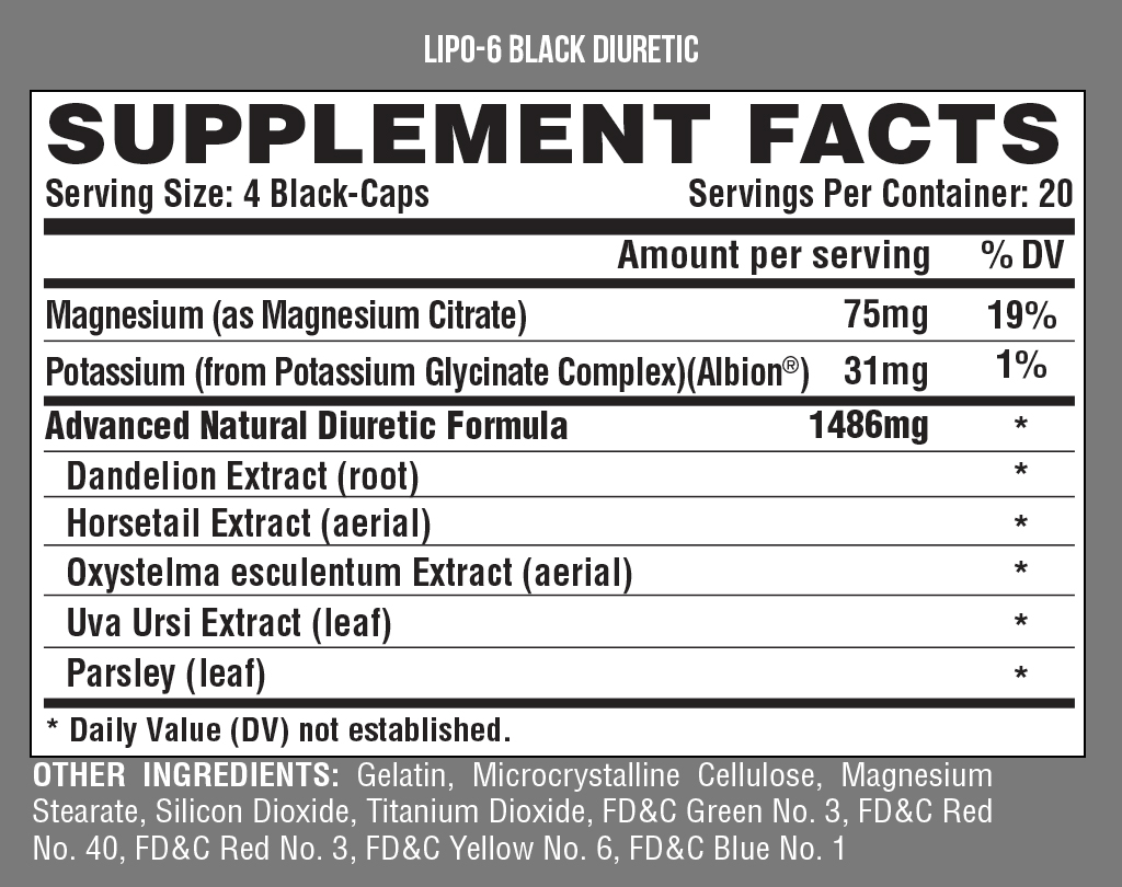 Nutrex: Lipo-6 Black Diuretic – Alpha Fitness Supplements